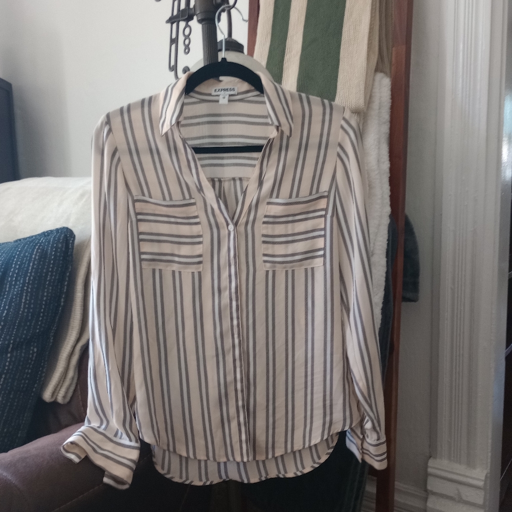Express Button Down Dress Shirt. Women's sm